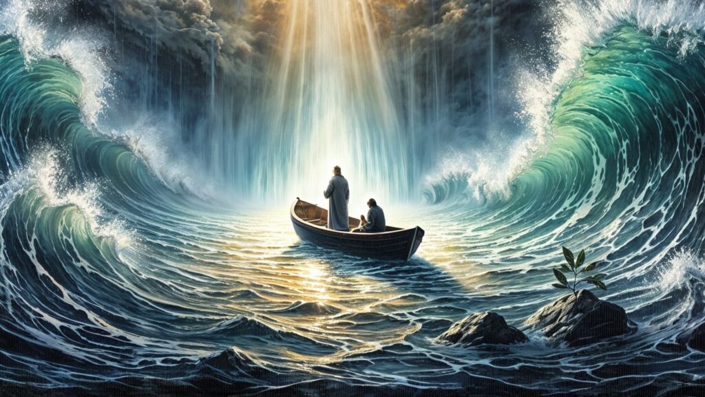 "It's better to be on the rough sea with Jesus than on a quiet beach without Him."