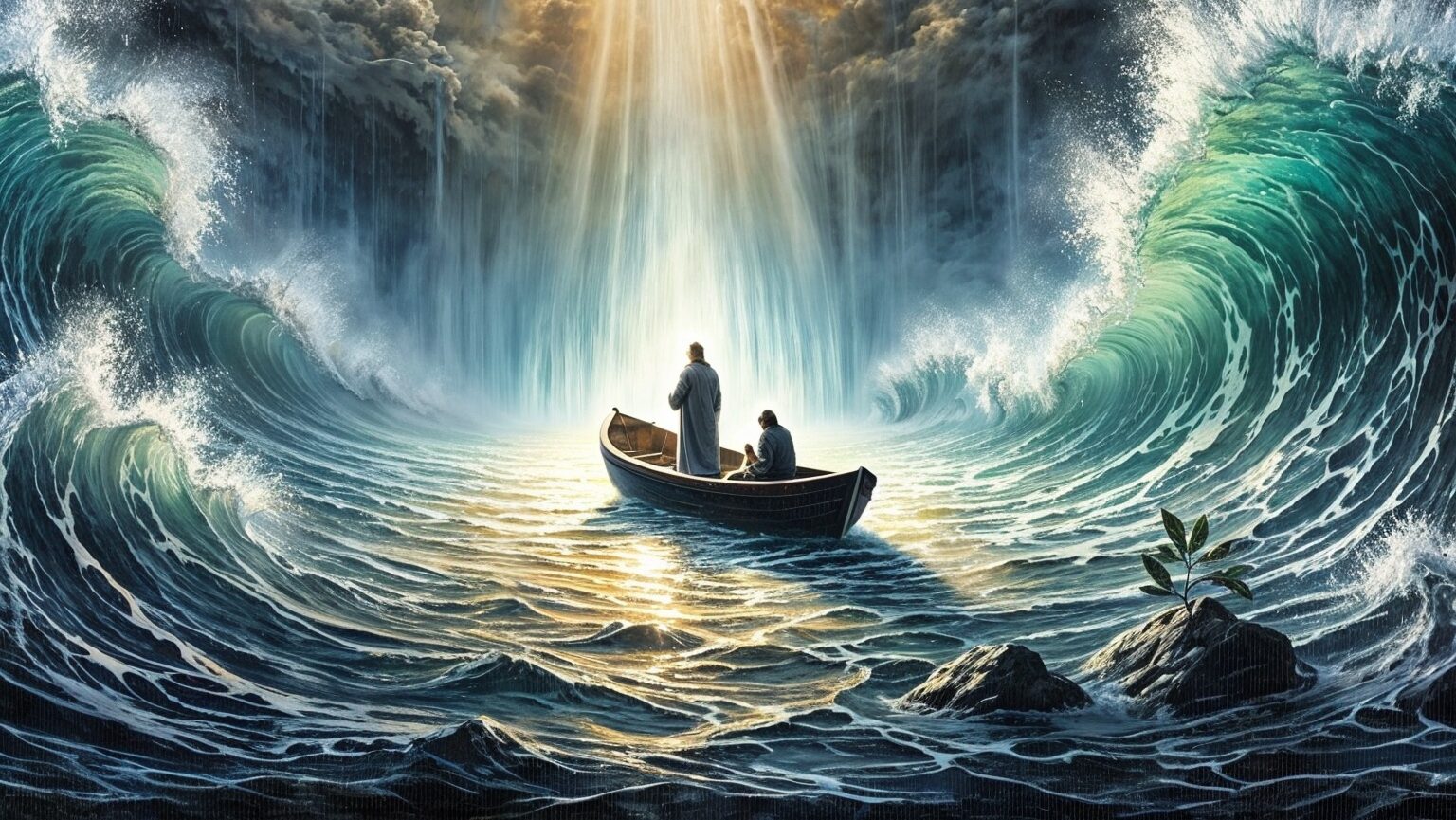 "It's better to be on the rough sea with Jesus than on a quiet beach without Him."