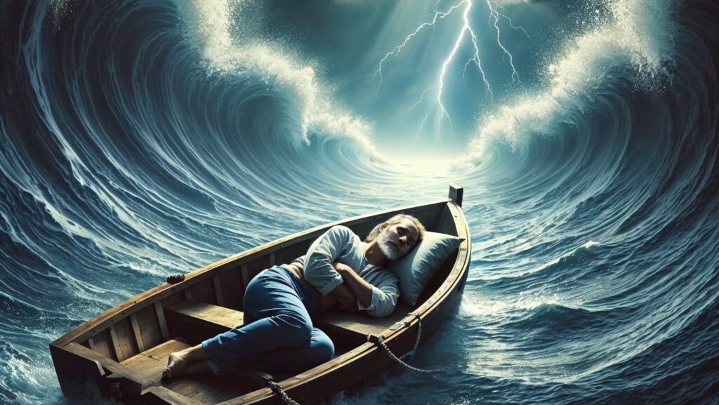 "God is looking for men and women who are able to sleep in the midst of storms"